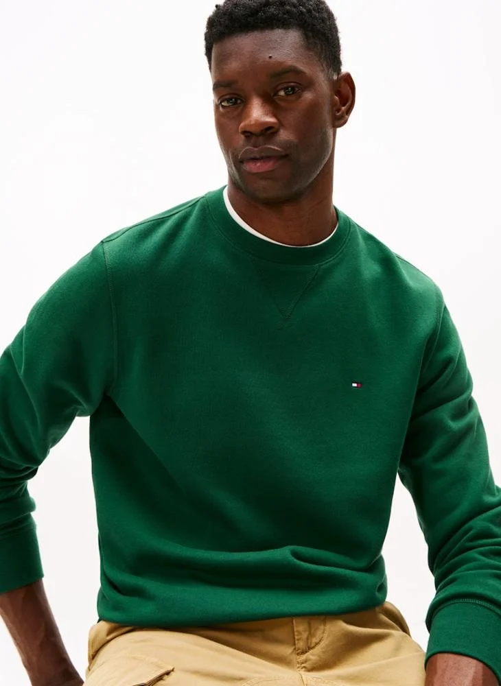 Tommy Hilfiger  Peached Fleece Crew Neck Jumper for Men | Best Price UAE